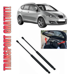Set 2 amortizoare portbagaj haion SEAT ALTEA XL (5P5, 5P8) din 2006-2015, 2 bucati, MAGNUM TECHNOLOGY, 4 stickere auto SEAT