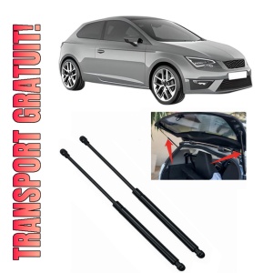 Set 2 amortizoare portbagaj haion SEAT LEON SC (5F5) din 2013-2018, 2 bucati, KROSNO, 4 stickere auto SEAT