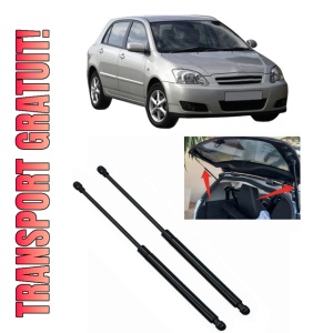 Set 2 amortizoare portbagaj haion TOYOTA COROLLA (_E12_) din 2001-2007, 2 bucati, MAGNUM TECHNOLOGY, 4 stickere auto TOYOTA