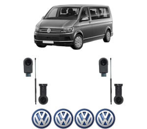 Set 2 amortizoare portbagaj haion Volkswagen MULTIVAN T6 (SGF, SGM, SGN, SHM, SHN) din 2015-2024, 2 bucati, KROSNO, 4 stickere auto Volkswagen v576