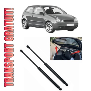 Set 2 amortizoare portbagaj haion Volkswagen POLO IV (9N_, 9A_) din 2001-2009, 2 bucati, MAGNUM TECHNOLOGY, 4 stickere auto Volkswagen
