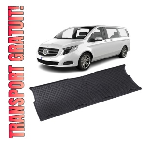 Set 2 covorase Mercedes V-Klasse Randul 2 2024-prezent, din cauciuc 100%, compatibile cu autoturismul MERCEDES V-Klasse