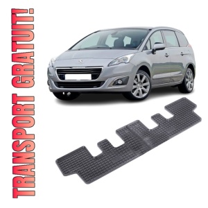 Set 2 covorase Peugeot 5008 2010-2013, Randul 3 din cauciuc 100%, compatibile cu autoturismul PEUGEOT 5008