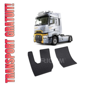 Set 2 covorase Renault Trucks T 2015-prezent, din cauciuc 100%, compatibile cu autoturismul RENAULT Trucks