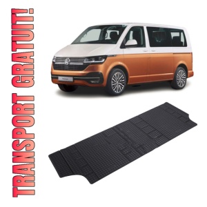 Set 2 covorase Volkswagen T6. 1 Multivan 2019 - Prezent, Randul 3 din cauciuc 100%, compatibile cu autoturismul Volkswagen T6