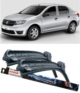 Set 2 stergatoare parbriz Bosch Aerotwin 600/475mm compatibile cu Dacia LOGAN II (2012) Bosch accesorii pentru autoturismul tau - masina v212947