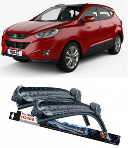 Set 2 stergatoare parbriz Bosch Aerotwin 600/475mm compatibile cu Hyundai TUCSON (JM) (2004-2010) Bosch accesorii pentru autoturismul tau - masina v212246