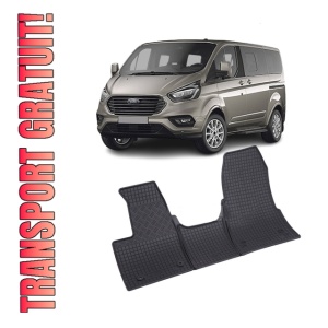 Set 3 covorase Ford Tourneo Custom 2/3M 2018- prezent, din cauciuc 100%, compatibile cu autoturismul FORD Tourneo