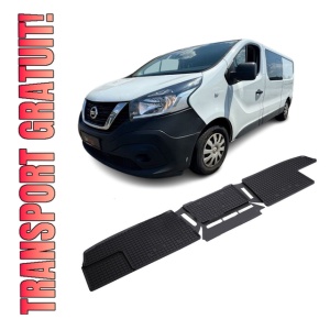 Set 3 covorase Nissan Nv300 2014-prezent , Randul 2 din cauciuc 100%, compatibile cu autoturismul NISSAN NV300 - Img 1