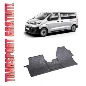 Set 3 covorase Opel Vivaro 2/3M 2020-prezent, din cauciuc 100%, compatibile cu autoturismul OPEL Vivaro