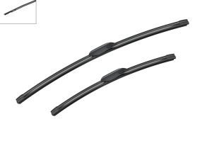 Set 3 stergatoare AUDI A3 Allstreet (8YJ) din 2024, pentru parbriz si luneta fata si spate auto, Bosch Aerotwin-Aerotwin, din cauciuc siliconat rezistent, 4 Stickere Auto AUDI - Img 3