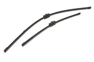 Set 3 stergatoare FORD FOCUS II (DA_, HCP, DP) din 2004 - 2012, pentru parbriz si luneta fata si spate auto, Valeo Silencio, din cauciuc siliconat rezistent, 4 Stickere Auto FORD v13841