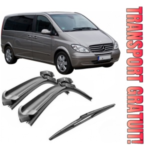 Set 3 stergatoare parbriz si luneta AR703S (700mm x 650mm) pentru Mercedes-Benz Vito (639) (10.03-08.05) Bosch