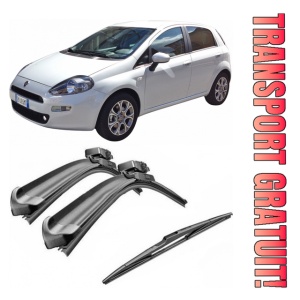 Set 3 stergatoare parbriz si luneta Bosch Aerotwin pentru Fiat Grande Punto (199) (10.05 - 12.11) Bosch