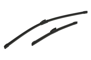 Set 3 stergatoare RENAULT KAPTUR (H5_) din 2016, pentru parbriz si luneta fata si spate auto, Bosch Twin, din cauciuc siliconat rezistent, 4 Stickere Auto RENAULT v7350
