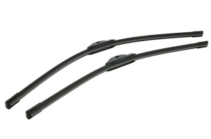 Set 3 stergatoare RENAULT SCENIC II (JM0/1_) din 2003 - 2009, pentru parbriz si luneta fata si spate auto, Bosch Twin, din cauciuc siliconat rezistent, 4 Stickere Auto RENAULT v7650