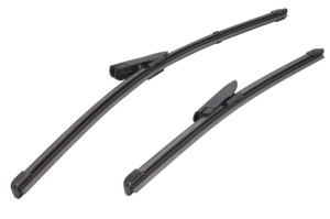 Set 3 stergatoare RENAULT TWINGO III (BCM_, BCA_) din 2014, pentru parbriz si luneta fata si spate auto, Valeo Silencio, din cauciuc siliconat rezistent, 4 Stickere Auto RENAULT v13769