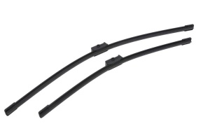 Set 3 stergatoare Volkswagen GOLF V (1K1) din 2003 - 2009, pentru parbriz si luneta fata si spate auto, Bosch Aerotwin, din cauciuc siliconat rezistent, 4 Stickere Auto VW v7206