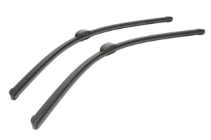 Set 3 stergatoare Volkswagen TOUAREG VAN (7P5) din 2011 - 2014, pentru parbriz si luneta fata si spate auto, Bosch Aerotwin, din cauciuc siliconat rezistent, 4 Stickere Auto VW v5310