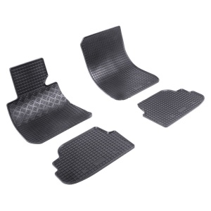 Set 4 covorase Bmw Seria 1 3-Usi 2007-2013, din cauciuc 100%, compatibile cu autoturismul BMW Seria 1 v107