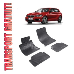 Set 4 covorase Bmw Seria 1 3-Usi Hatchback 2011-2019, din cauciuc 100%, compatibile cu autoturismul BMW Seria 1