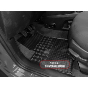 Set 4 covorase Fiat Panda 2012-prezent, din cauciuc 100%, compatibile cu autoturismul FIAT Panda v1432