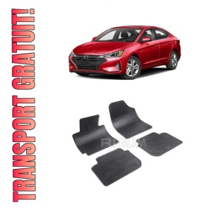 Set 4 covorase Hyundai Elantra 2011-2016, din cauciuc 100%, compatibile cu autoturismul HYUNDAI Elantra