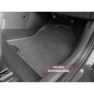 Set 4 covorase Hyundai Kona Electric 2021-prezent, din cauciuc 100%, compatibile cu autoturismul HYUNDAI Kona v2051