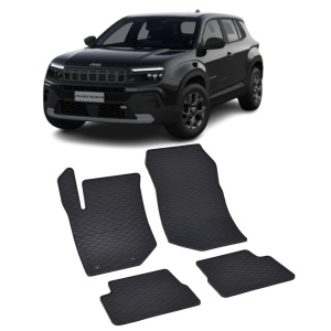 Set 4 covorase Jeep Avenger 2023-prezent, din cauciuc 100%, compatibile cu autoturismul JEEP Avenger v5315