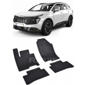 Set 4 covorase Kia Sportage Hev 2022-prezent, din cauciuc 100%, compatibile cu autoturismul KIA Sportage v3279