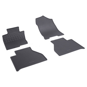 Set 4 covorase Nissan Navara 2016-2022, din cauciuc 100%, compatibile cu autoturismul NISSAN Navara v3038