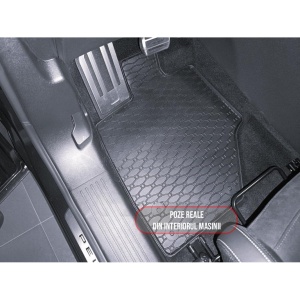 Set 4 covorase Peugeot 5008 Hybrid 2024-prezent, din cauciuc 100%, compatibile cu autoturismul PEUGEOT 5008 v2760