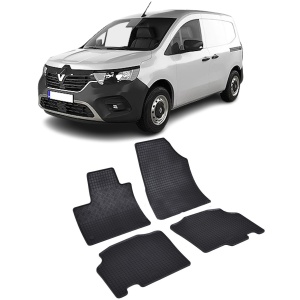 Set 4 covorase Renault Kangoo Van Double Cab 5M L2 2022-prezent, din cauciuc 100%, compatibile cu autoturismul RENAULT Kangoo v5135