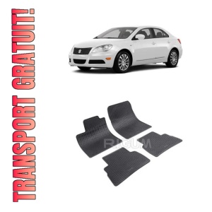 Set 4 covorase Suzuki Kizashi 2010-2015, din cauciuc 100%, compatibile cu autoturismul SUZUKI Kizashi
