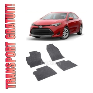 Set 4 covorase Toyota Corolla 2013-2018, din cauciuc 100%, compatibile cu autoturismul TOYOTA Corolla