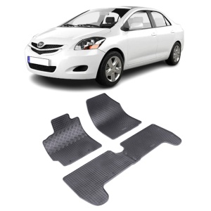 Set 4 covorase Toyota Yaris 2006-2011, din cauciuc 100%, compatibile cu autoturismul TOYOTA Yaris v4835