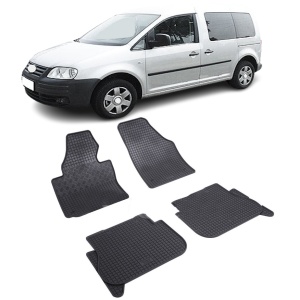 Set 4 covorase Volkswagen Caddy 5M 2005-2020, din cauciuc 100%, compatibile cu autoturismul Volkswagen Caddy v5375