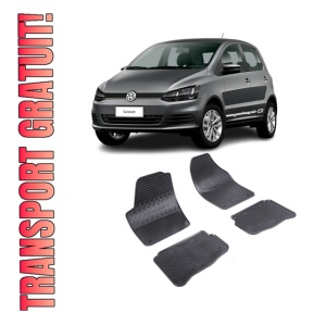 Set 4 covorase Volkswagen Fox 2004-2011, din cauciuc 100%, compatibile cu autoturismul Volkswagen Fox
