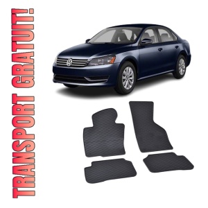 Set 4 covorase Volkswagen Passat 2005-2010, din cauciuc 100%, compatibile cu autoturismul Volkswagen Passat