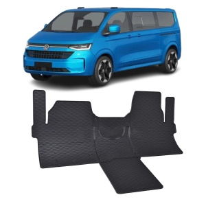 Set 4 covorase Volkswagen T7 Caravelle 2 Locuri 2025-prezent, din cauciuc 100%, compatibile cu autoturismul Volkswagen T7 v5075