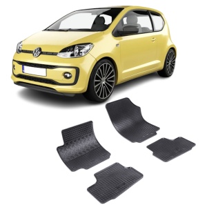Set 4 covorase Volkswagen Up 2012-prezent, din cauciuc 100%, compatibile cu autoturismul Volkswagen Up v5195