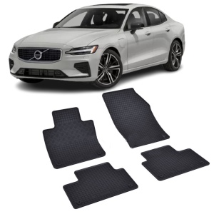 Set 4 covorase Volvo S60 Phev 2018-prezent, din cauciuc 100%, compatibile cu autoturismul VOLVO S60 v5219