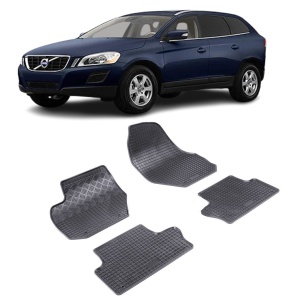 Set 4 covorase Volvo Xc60 2009-2017, din cauciuc 100%, compatibile cu autoturismul VOLVO XC60 v4871
