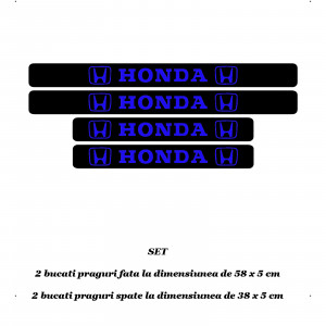 Set 4 protectii praguri auto autoadezive Honda si breloc Succes, accesorii pentru autoturismul tau - masina v246964