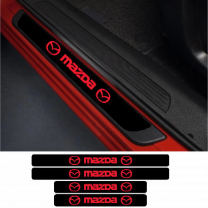 Set 4 protectii praguri auto autoadezive Mazda si breloc Succes, accesorii pentru autoturismul tau - masina v246820