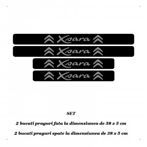 Set 4 protectii praguri auto autoadezive Xsara si breloc Succes, accesorii pentru autoturismul tau - masina v248337