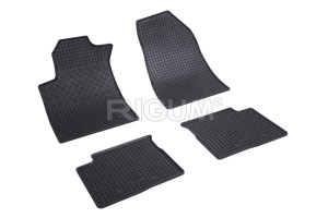 Set 5 covorase ALFA ROMEO GIULIETTA din 05.2010-12.2020, cu covoras tunel median, CAROSERIE HATCHBACK, Presuri cauciuc 100%, compatibil cu autoturismul ALFA ROMEO GIULIETTA, Rigum - Img 3
