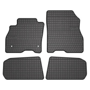 Set 5 covorase auto CITROEN C3 III (SX) din 2019-2023, cu covoras tunel median, presuri auto din cauciuc, 4x Stickere auto cu CITROEN - Img 3