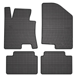 Set 5 covorase auto KIA CEE'D (JD) din 2013-2019, cu covoras tunel median, presuri auto din cauciuc, 4x Stickere auto cu KIA - Img 3