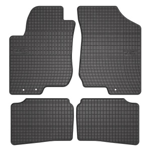 Set 5 covorase auto KIA CEE'D SW (ED) din 2003-2010, cu covoras tunel median, presuri auto din cauciuc, 4x Stickere auto cu KIA - Img 3